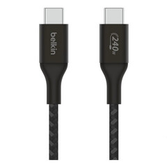 Кабель Belkin BoostCharge 240W PD 3.1 USB-C To USB-C плетеный Cable, 1м, черный