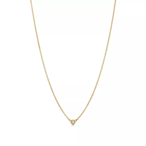 Подвеска из жёлтого золота с бриллиантом 0.05ct, Tiffany 💠 Yard - в наличии