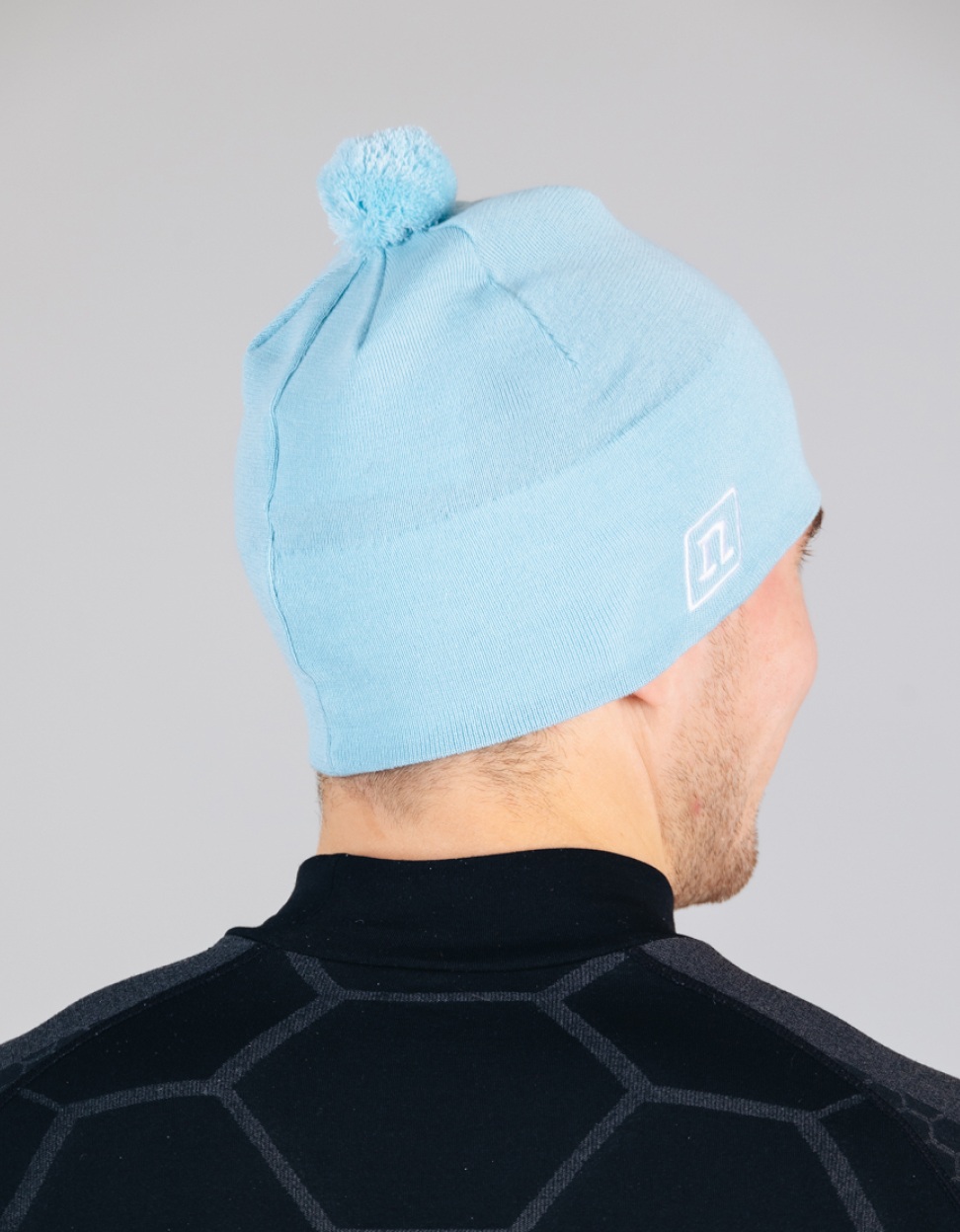 Лыжная шапка с помпоном Noname XC Knit mid blue - 6