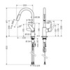 Hansgrohe Focus M41 31815800 Смеситель для кухни с выдвижным изливом и лейкой