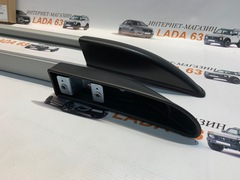 Рейлинги для Лада 4х4, Урбан 3D со сверлением (серый)