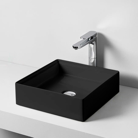 ArtCeram Scalino SCL001 17 00 NERO MATT Раковина накладная, 38x38, цвет: чёрный
