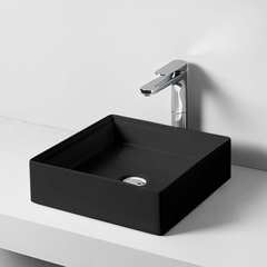 ArtCeram Scalino SCL001 17 00 NERO MATT Раковина накладная, 38x38, цвет: чёрный фото