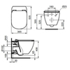 Ideal Standard Tesi T007901 Чаша унитаза подвесного