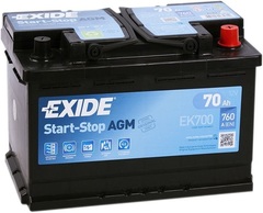 Exide Start&Stop AGM 6СТ- 70 ( EK700 ) аккумулятор