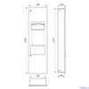Delabie 510716S Интегрированная панель: сушка для рук, диспенсер полотенец и корзина
