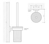 Decor Walther Basic 0531060 Туалетный ершик, цвет: чёрный