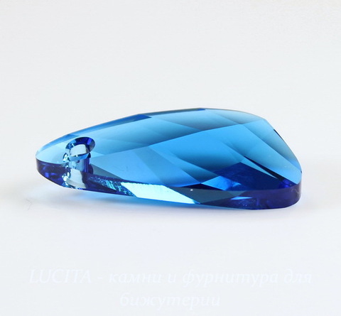6690 Подвеска Сваровски Wing Capri Blue (23 мм) ()