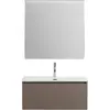 BelBagno UNO-800-1C-SO-СO База под раковину подвесная с фрезерованными ручками по всей длине фасада с одним выкатн. ящ., Бежевый матовый, 800x455x350