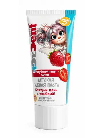 Modum DR.DENT KIDS Паста зубная детская Клубничная фея 3+ ,75г (A123-216)