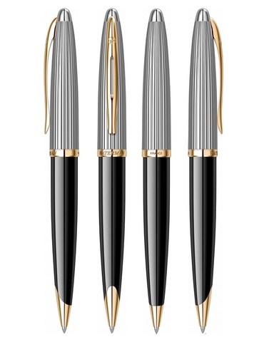 Набор подарочный Waterman Carene DeLuxe Black & Silver GT (2019744)
