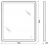 BelBagno Marino SPC-MAR-900-800-LED-TCH-WARM Зеркало с встроенным светильником и кнопочным выключателем