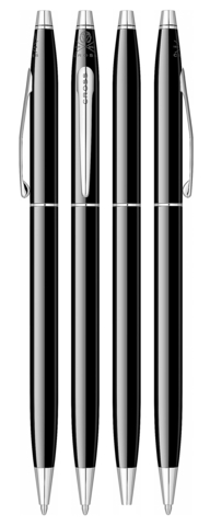 Ручка шариковая Cross Century Black Lacquer (AT0082-77)
