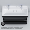 Am.Pm M50AFHX1203GM Inspire V2.0. База под раковину. подвесная. 120 см. 3 ящика. push-to-open. графит мато