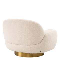 Поворотное кресло UDINE, Bouclé cream
