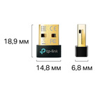 Адаптер Bluetooth Сетевой 5.0 TP-Link UB500 USB 2.0 (ант.внутр.), черный ультракомпактный