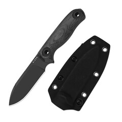 Фото Нож Kizer Drop Bear Fix 3, сталь 1095, рукоять микарта, черный