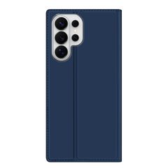 Чехол книжка синего цвета для смартфона Samsung Galaxy S26 Ultra, серия Skin Pro Series от Dux Ducis