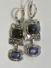 Арагон (серьги из серебра)