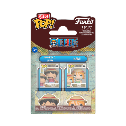 Набор Ван-Пис Funko Bitty POP! Монки Д. Луффи + Нами — 2 шт
