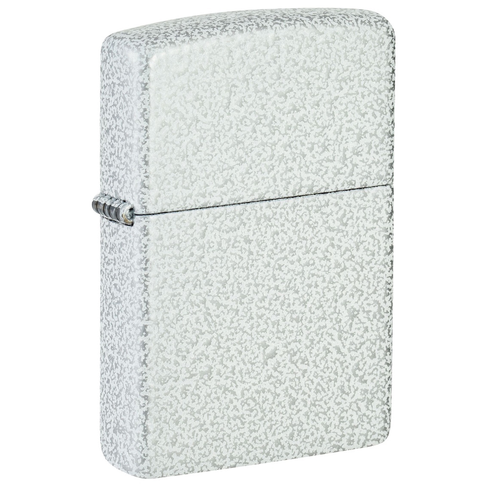 Зажигалка ZIPPO Classic с покрытием Glacier, латунь/сталь, белая, матовая, 38x13x57 мм