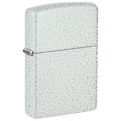 Фото Зажигалка ZIPPO Classic с покрытием Glacier, латунь/сталь, белая, матовая, 38x13x57 мм