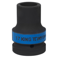 KING TONY (853417M) Головка торцевая глубокая ударная четырехгранная 1", футорочная, 17 мм