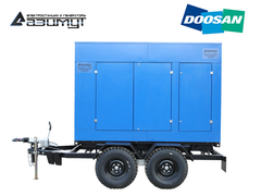 Дизельный генератор Азимут ЭД-160-Т400-1РПМ17 Doosan на шасси в капоте
