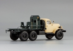ZIL-157K/TV-5 pipe trucks with trailer pipes beige DIP 1:43