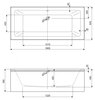 Cezares PLANE MINI-160-70-42-W37 Акриловая ванна 160x70, цвет: белый