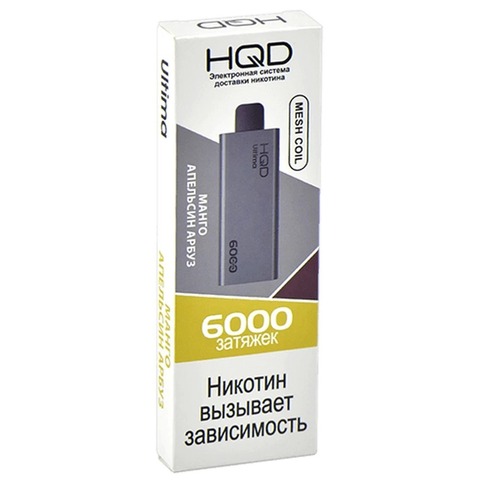 HQD ULTIMA 6000 Манго Апельсин Арбуз - Mango Orange Watermelon