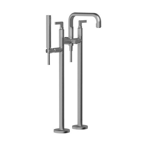 Gessi Inciso 58029#031 Напольный смеситель для ванны с ручным душем (внешние части), цвет: хром