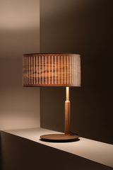 Настольная лампа (торшер) Nomon AUTUMN TABLE Walnut/Gold