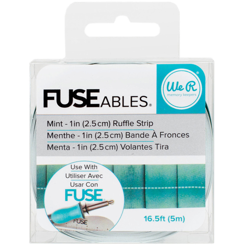 Декоративная лента с бахромой для запайки FUSE ables Decorative Tape- Ruffle/Mint