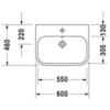 Duravit Happy D.2 2315600060 Раковина