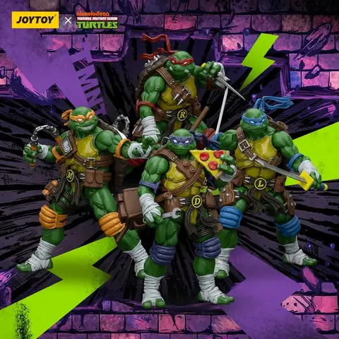 Фигурки набор Черепашки Ниндзя масштаб 1/18 JoyToy