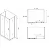 Abber Schwarzer Diamant AG30100B-S100B-S100B Душевой уголок, цвет: чёрный