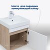 Aquanet 344798 Тумба Оптима 50 цв. дуб светлый/белый сатин (344798)