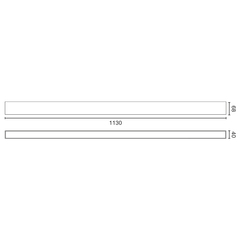 Бра Via EVO UP&DOWN 1130 51+21W 4000K черный CASAMBI