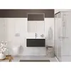 BelBagno UNO-800-1C-SO-GSO База под раковину подвесная с фрезерованными ручками по всей длине фасада с одним выкатн. ящ., Темно-Серый Матовый, 800x455x350