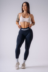 Леггинсы High-Waist Push-Up Leggings FLOW SEAMLESS 496 Темно синие