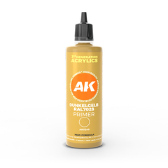 Акриловый праймер AK Interactive Dunkelgelb RAL 7028 Dark Yellow 100ml