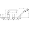 Hansgrohe Metris S 31446000 Смеситель на борт ванны