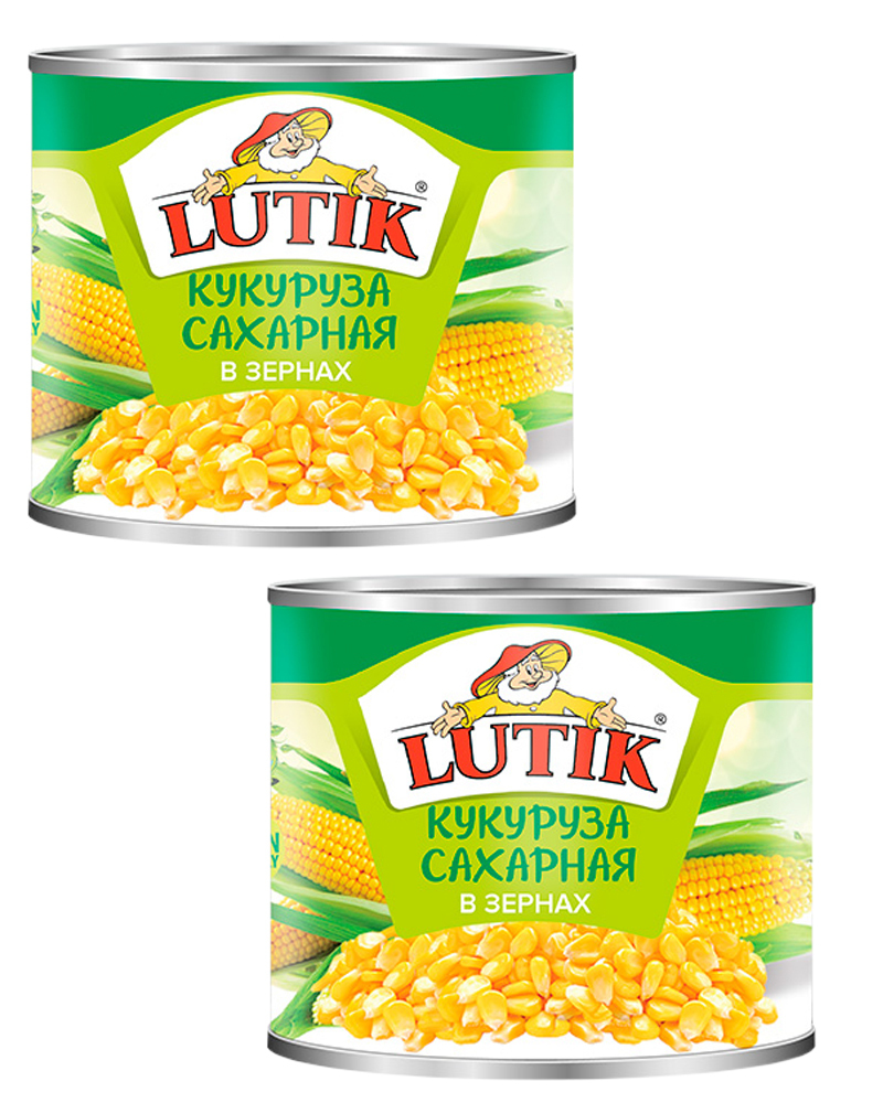 Кукуруза отборная Lutik, 425 мл. - 2 шт