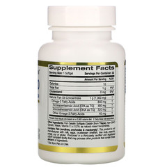 California Gold Nutrition, Omega 800, рыбий жир, 80% ЭПК/ДГК, в форме триглицеридов, 1000 мг, 30 капсул