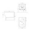 ArtCeram A16 ASB001 44 00 Биде подвесное, цвет: зелёный