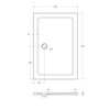 Cezares TRAY-M-AH-120/80-35-W Душевой поддон, цвет: белый
