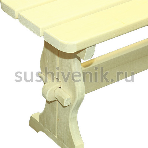 Скамья 120*30*44 см из осины - 4