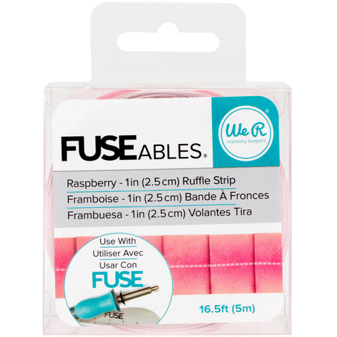 Декоративная лента с бахромой для запайки FUSE ables Decorative Tape- Ruffle/Raspberry