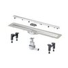 Viega Advantix Basic 753221 Set душевой лоток (нерж.сталь) 900 мм в комп. с сифоном 0.5 л/сек, ножками, дизайн решеткой под плитку ER13 мод. 4983.20